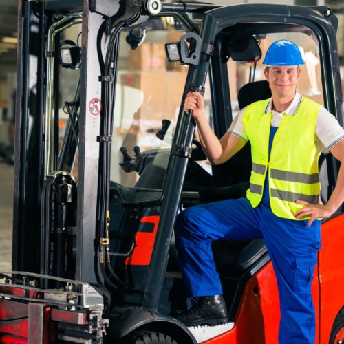 Forklift driver